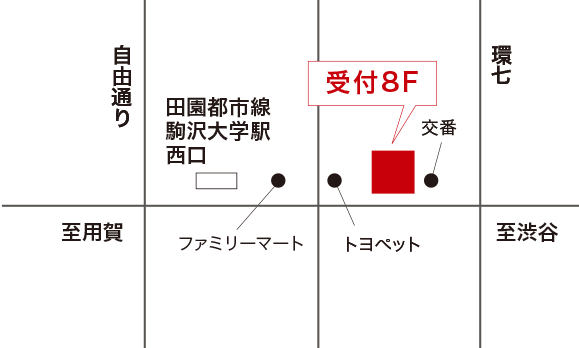 NOAダンスアカデミー駒沢校 地図画像